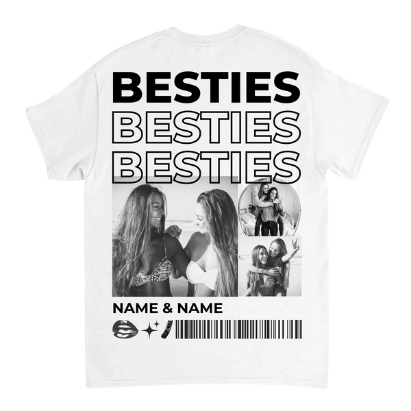 "Besties" Personalisierbares T-Shirt